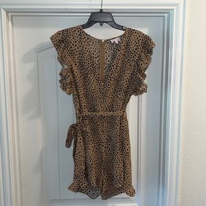 Animal Print Romper